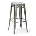 Atlas Commercial Products Titan Series™ Industrial Metal Bar Stool, Clear Coat MBS9CC
